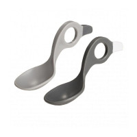 I CAN ложка с многофункциональной ручкой 6м+ 2шт., Grey/Midnight Grey