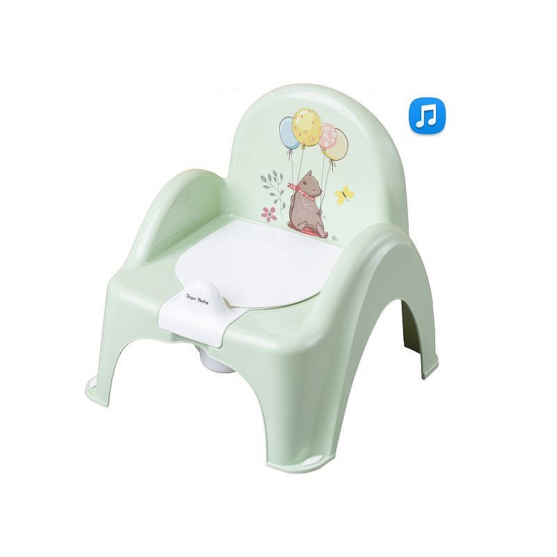 TEGA BABY FOREST FAIRYTALE Детский горшок-стульчик c музыкой, PO-073 light green