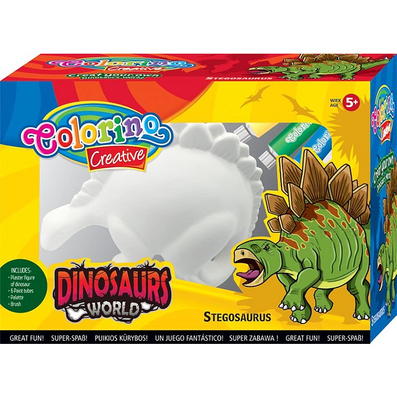 COLORINO CREATIVE izkrāso pats Stegosaurus, 91350PTR