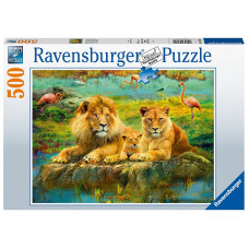 RAVENSBURGER puzle Lions in the Savannah, 500gab., 16584