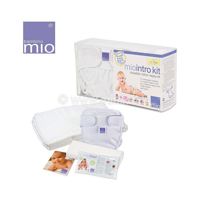 BAMBINO MIO Intro Kit WHITE - начальный комплект (1+3+50+100гр), маленький S (5-7кг), белый