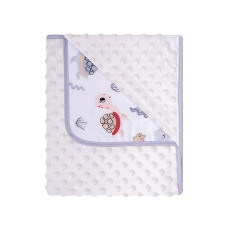 DUET BABY Плед Minky+Cotton Print art. 625 Turtle ecru (741305)