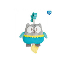 CANPOL BABIES PASTEL FRIENDS Подвесная игрушка со звуком OWL 0м+ 68/069 turkus