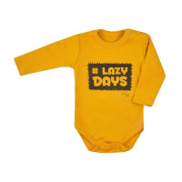 KOALA LAZY DAYS бодик с длинными рукавами 68 размер 07-395 зеленовато-желтый (горчичный)
