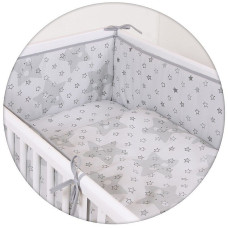 CEBABABY комплект постельного белья из 3 частей 135x100см LUX STARS GREY