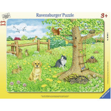 RAVENSBURGER пазл 13элем. Small animals R06067