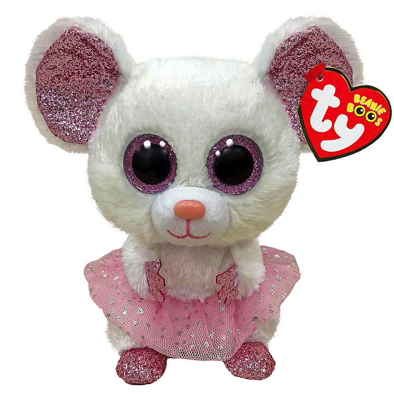 TY Beanie Boos Мягкая игрушка NINA white ballerina mouse TY36365 РАСПРОДАЖА