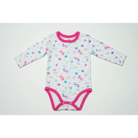 MINISTAR бодик с длинными рукавами 68 размер, MSAW-010 розовый РАСПРОДАЖА