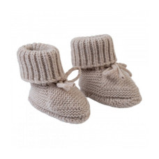 Lodger Slipper FOLKLORE тапочки из шерсти мериноса 0-6м., BEIGE SLM 630