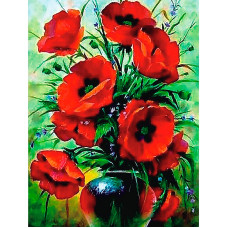 TSVETNOY Алмазная мозаика 40x50см Poppies Bouquet, LG231e