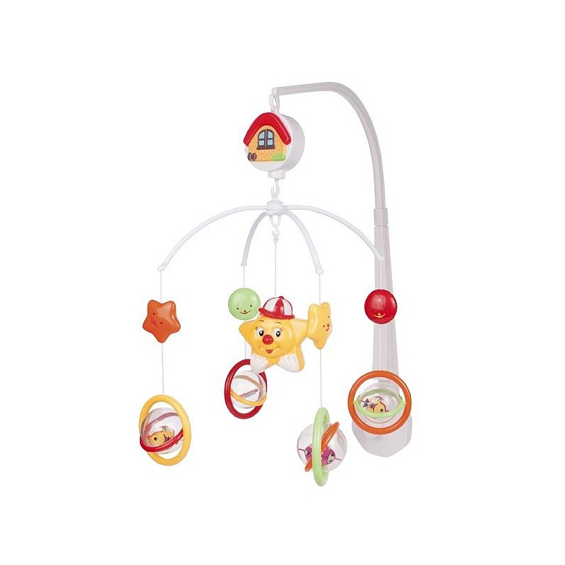 CANPOL BABIES Музыкальная карусель с пластмассовыми игрушками "Звездочка" 2/943