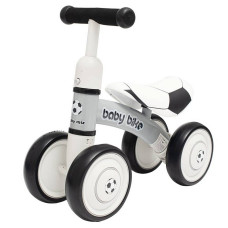 BABY MIX 51009  беговой велосипед BABY BIKE - FOOTBALL ,grey/white