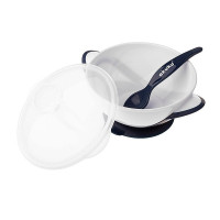 AKUKU Миска на присоске с ложкой 300мл А0503