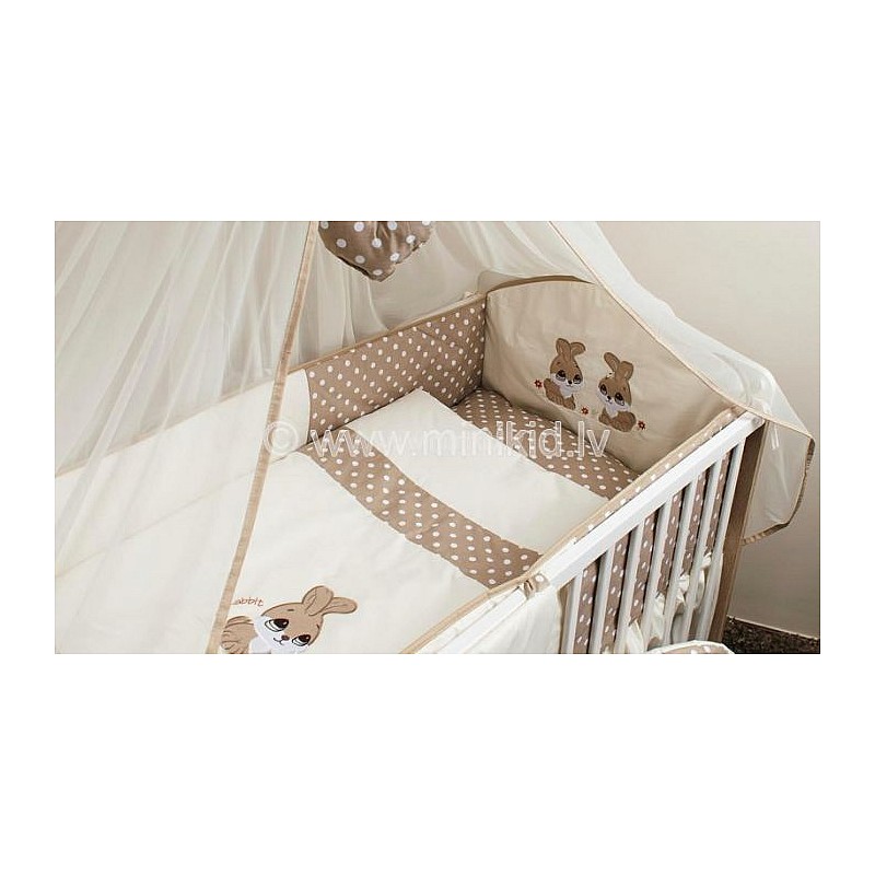 ANKRAS Rabbit бортик для кроватки 360см, beige