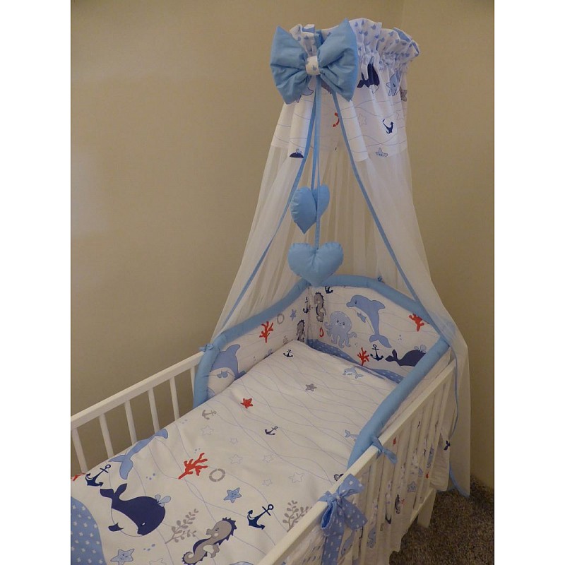 ANKRAS OCEAN Комплект постельного белья из 6 частей 135x100/180 cm - синий