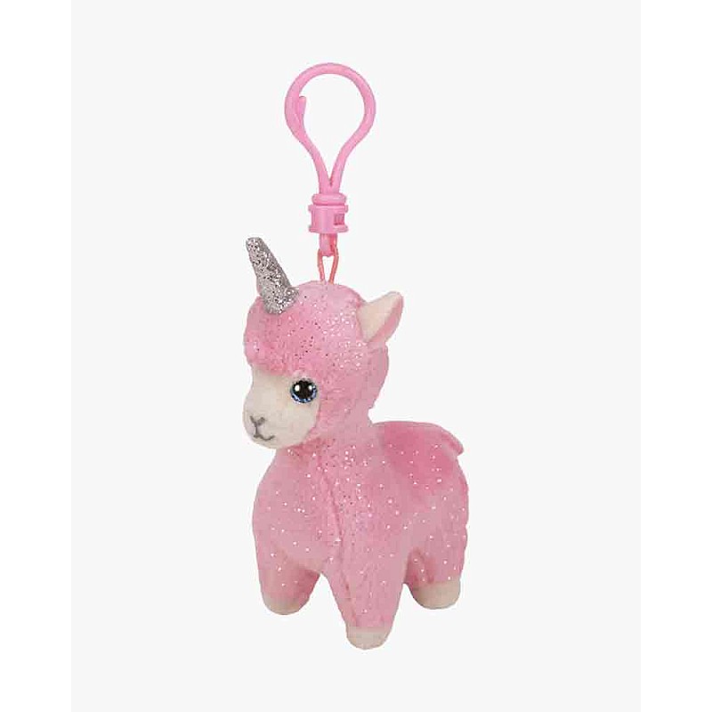 TY Beanie Boos Мягкая игрушка - брелок Pink Lama