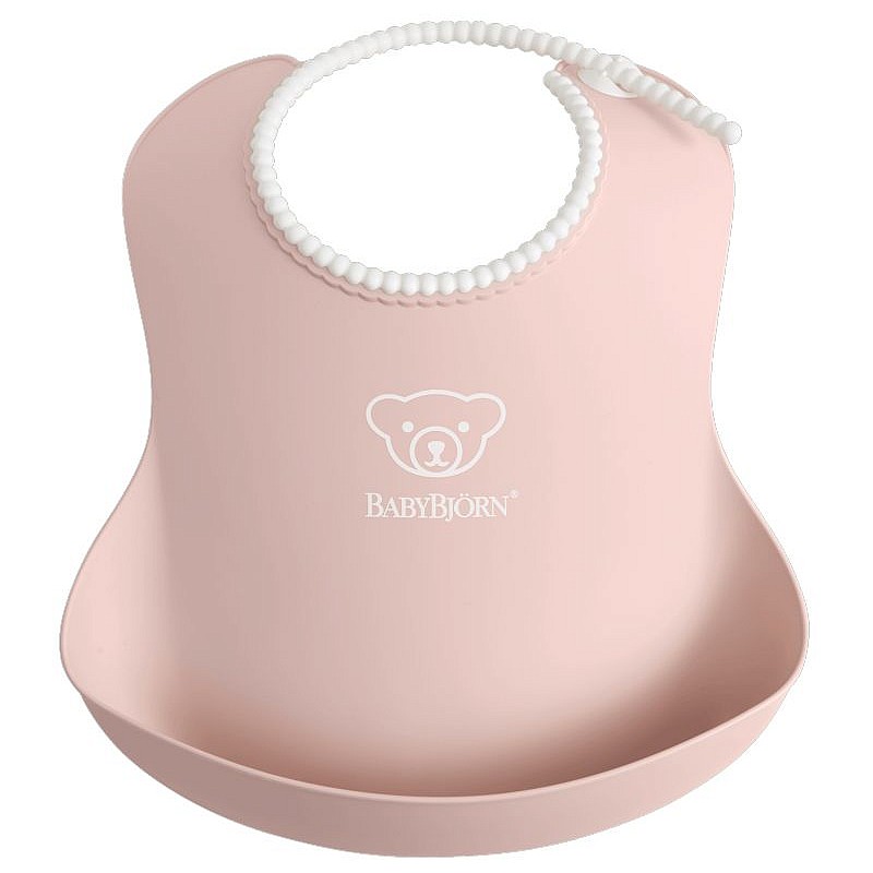 BABYBJORN BIB мягкий нагрудник 4м+, POWDER PINK 046364