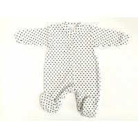 ZUZIA ползунки с длинными рукавами 80 размер JEŽ 1733/80 white/dark blue dots СКИДКА