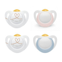 NUK Латексные пустышки STAR 0-6мес. 2шт. 10726070 SU60