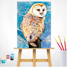 TSVETNOY Набор для рисования по номерам 30x40см Barn Owl, ME1124e