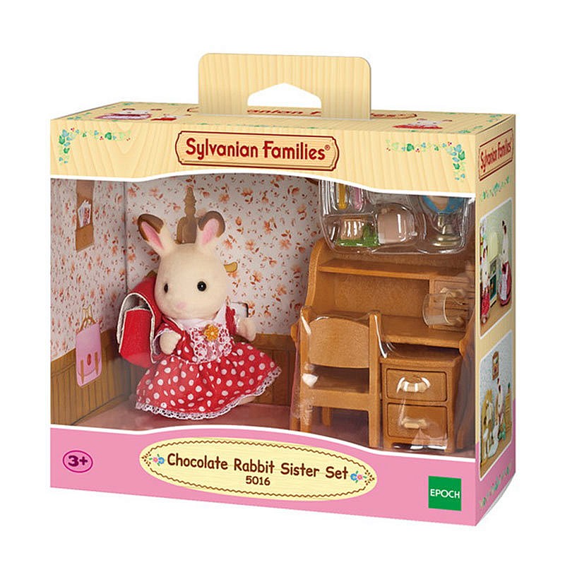 SYLVANIAN FAMILIES сестра Шоколадного кролика и письменный стол