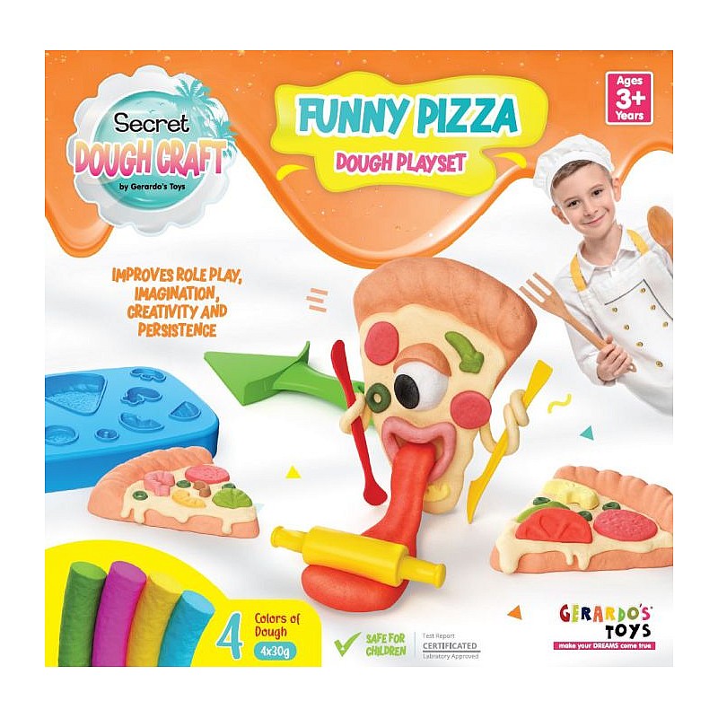 GERARDOS TOYS набор пластилина RUNNY PIZZA 3г+ 56453