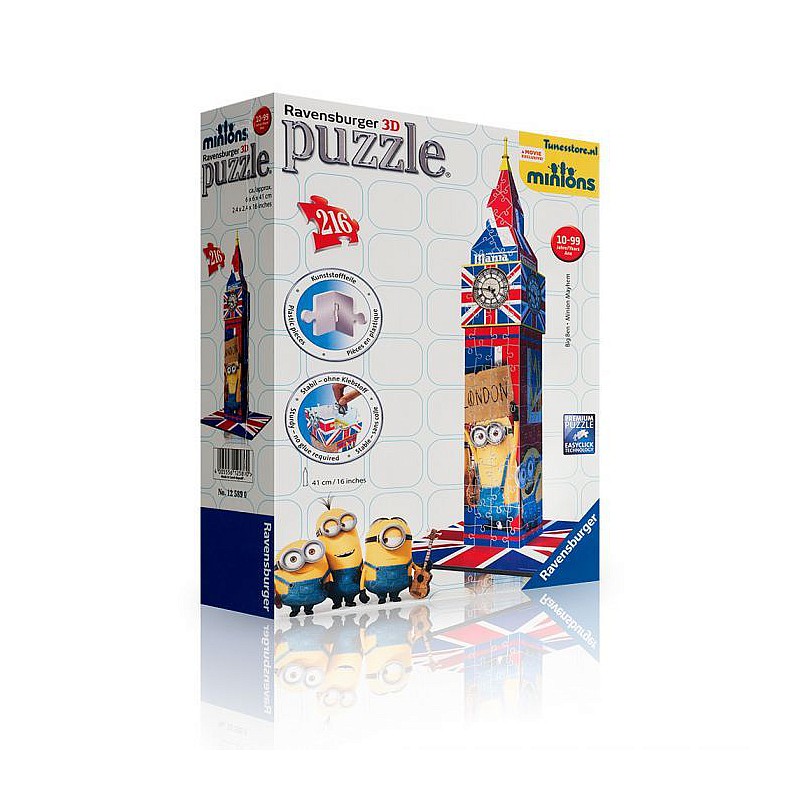 Ravensburger 3D Пвзл Flag Edition Big Ben Minion R 12589