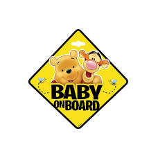 DISNEY BABY Baby on board Знак в машину WINNIE THE POOH 9625