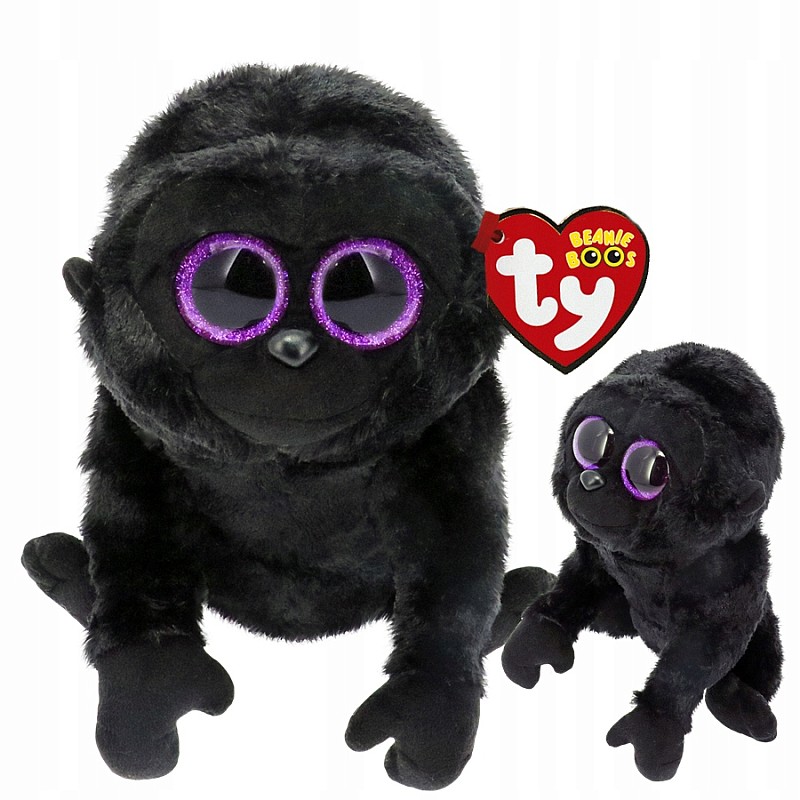 TY Beanie Boos Мягкая игрушка GEORGE-black gorilla reg TY37222 РАСПРОДАЖА