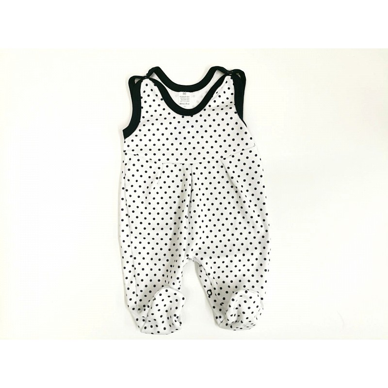 ZUZIA Ползунки 80.размер, JEŽ 818/80 White/Dark blue dots СКИДКА