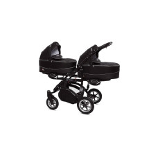 BABYACTIVE TWINNI PREMIUM Коляски для двойни BLACK, 07 черная рама