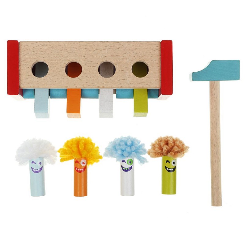 CUBIKA Деревянная развивающая игра Летающие Клоуны 13746 РАСПРОДАЖА