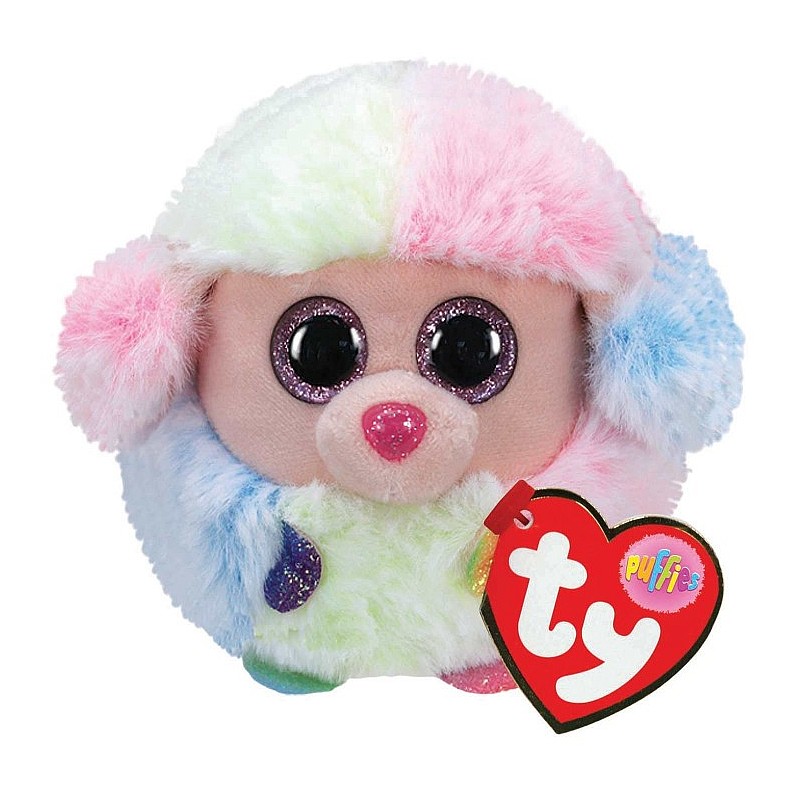 TY PUFFIES Мягкая игрушка Rainbow poodle 8см, TY42511 РАСПРОДАЖА