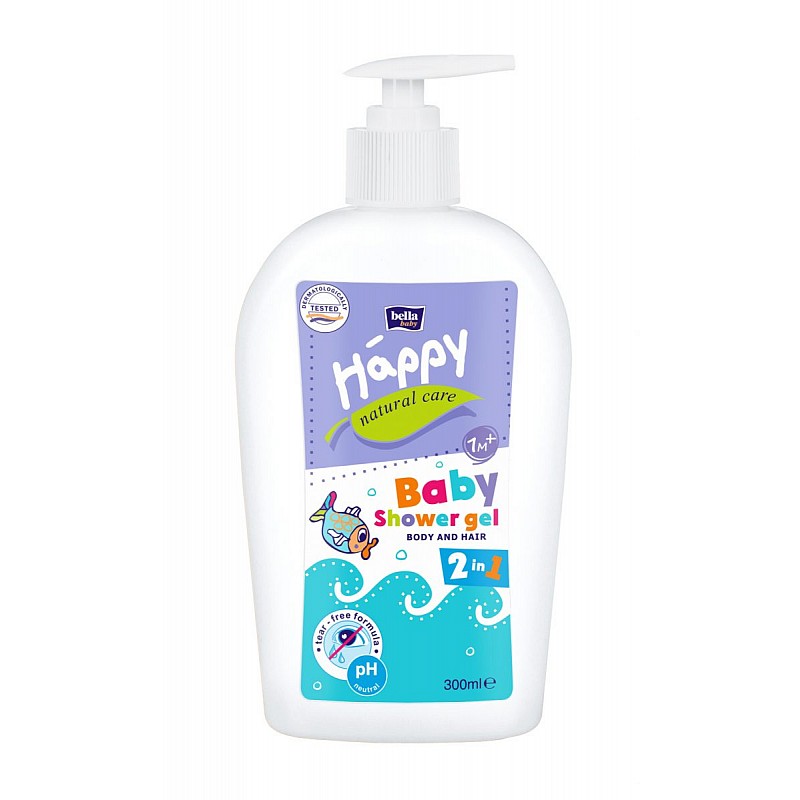 HAPPY NATURAL CARE 2in1 гель для душа, 300 мл