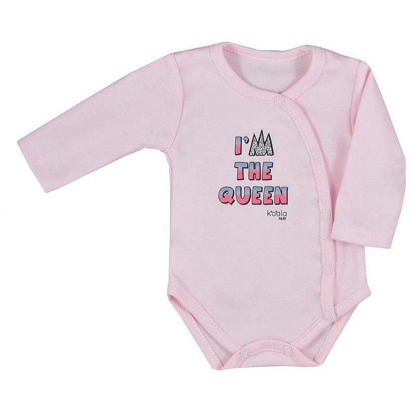 KOALA QUEEN бодик с длинными рукавами 68 размер 07-776 розовый