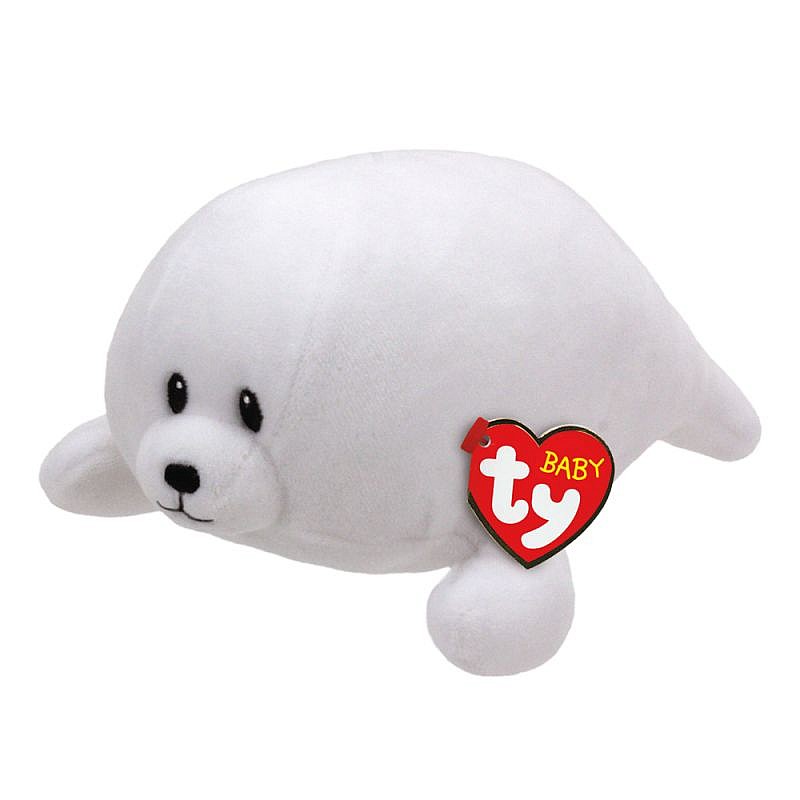 TY Baby Ty Мягкая игрушка WHITE SEAL TINY 15см, TY32161