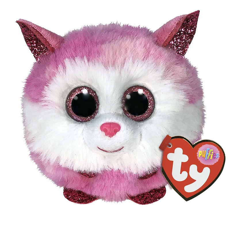 TY PUFFIES Мягкая игрушка PRINCESS-pink husky puf 8см, TY42522