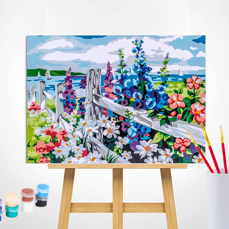 TSVETNOY Набор для рисования по номерам 30x40см Village Outskirts, ME050e