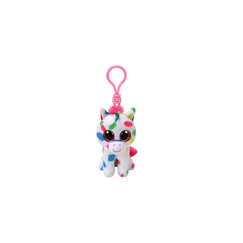 TY Beanie Boos Мягкая игрушка - брелок SPECKLED UNICORN HARMONIE 8см, TY35211 РАСПРОДАЖА