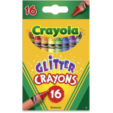 CRAYOLA  Восковые мелки с блестками, 16 шт.