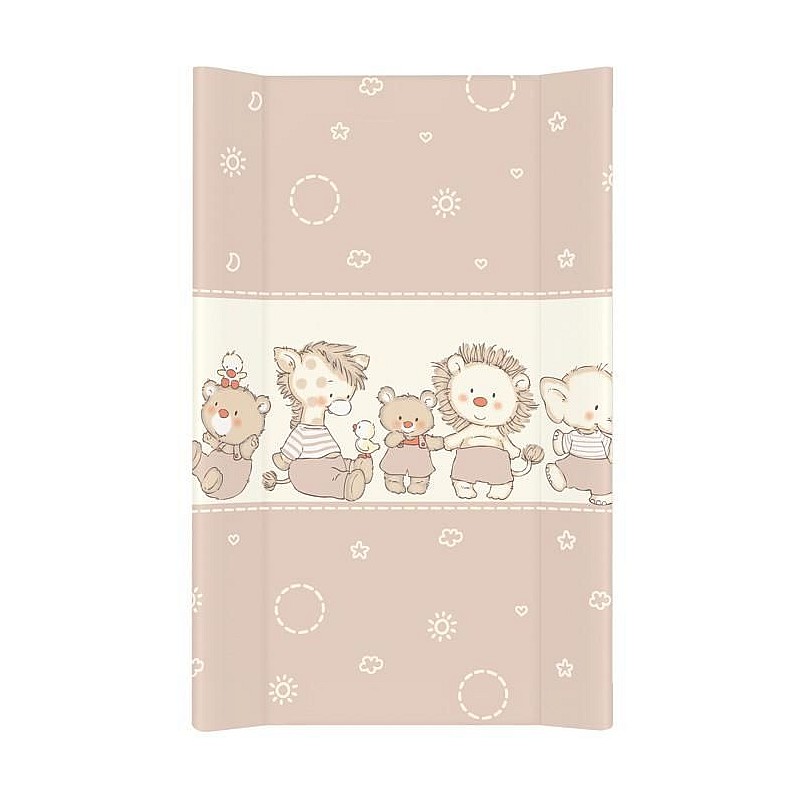 CEBABABY пеленальная поверхность с твердой основой 50x80см DUCKLINGS BROWN W-210-050-230