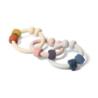 BABYONO Силиконовая развивающая игрушка - прорезыватель для зубов LINK 1471 СКИДКА