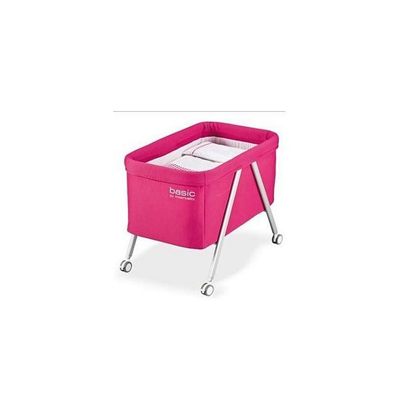 INTERBABY BASIC кроватка 48x77cm - FUCHSIA