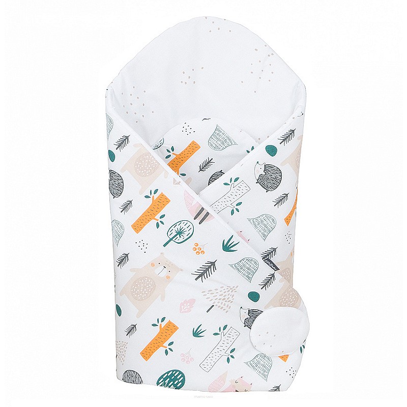 MamoTato конверт для новорожденных 78x78cm FOREST, Premium beige 12564