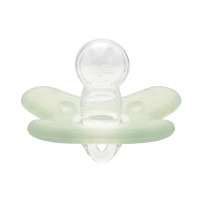 CANPOL BABIES 100% силиконовая пустышка , 0-6m, симметричная, 1 шт., 24/001_gre
