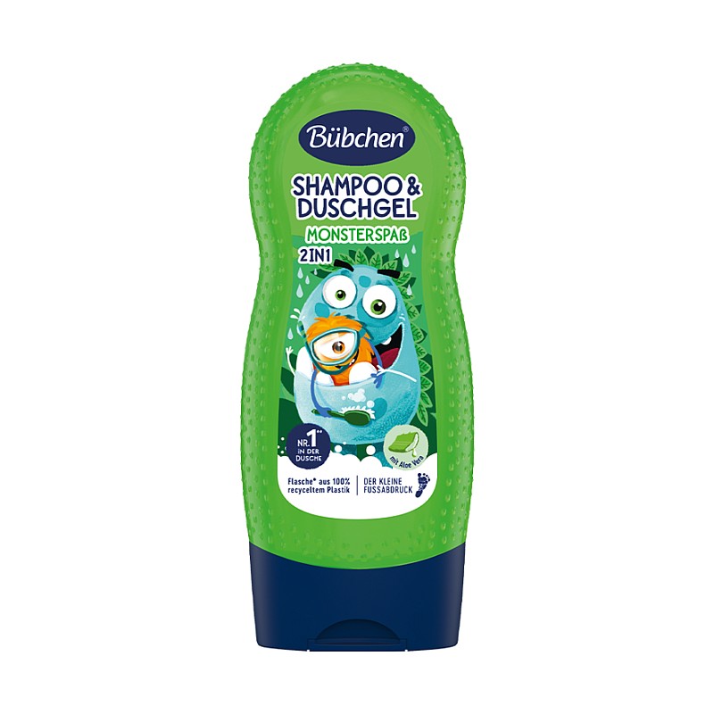 BUBCHEN шампунь и гель для душа Cheerful monsters 2in1, 230ml TM06