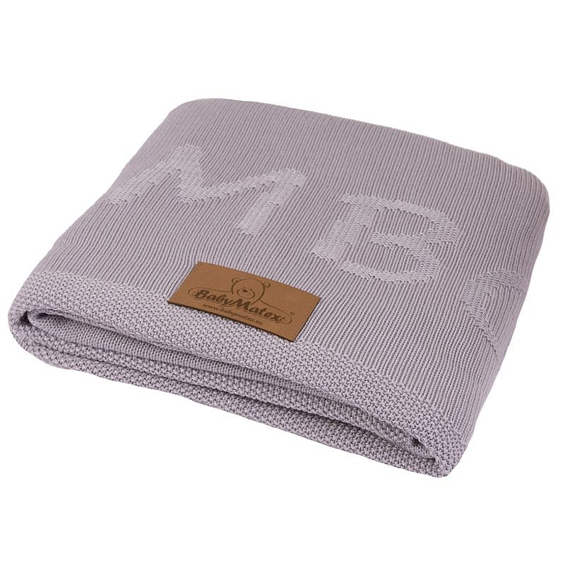 BABY MATEX THAI BAMBOO плед 80x100см, серый