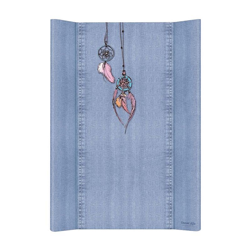 CEBABABY пеленальная поверхность с мягкой основой 50x70см Denim Style Dream Catcher blue