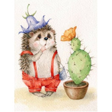 TSVETNOY Алмазная мозаика 30x40см Hedgehog surprised, LE030e