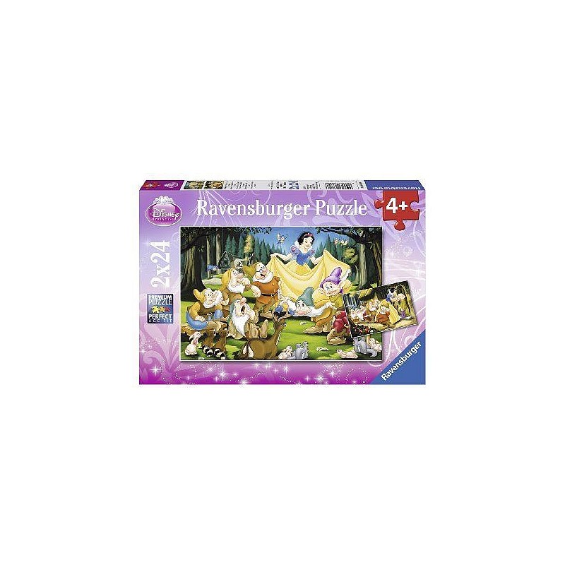 Ravensburger Пазл 2x24 Disney Sniegbaltīte R 08889